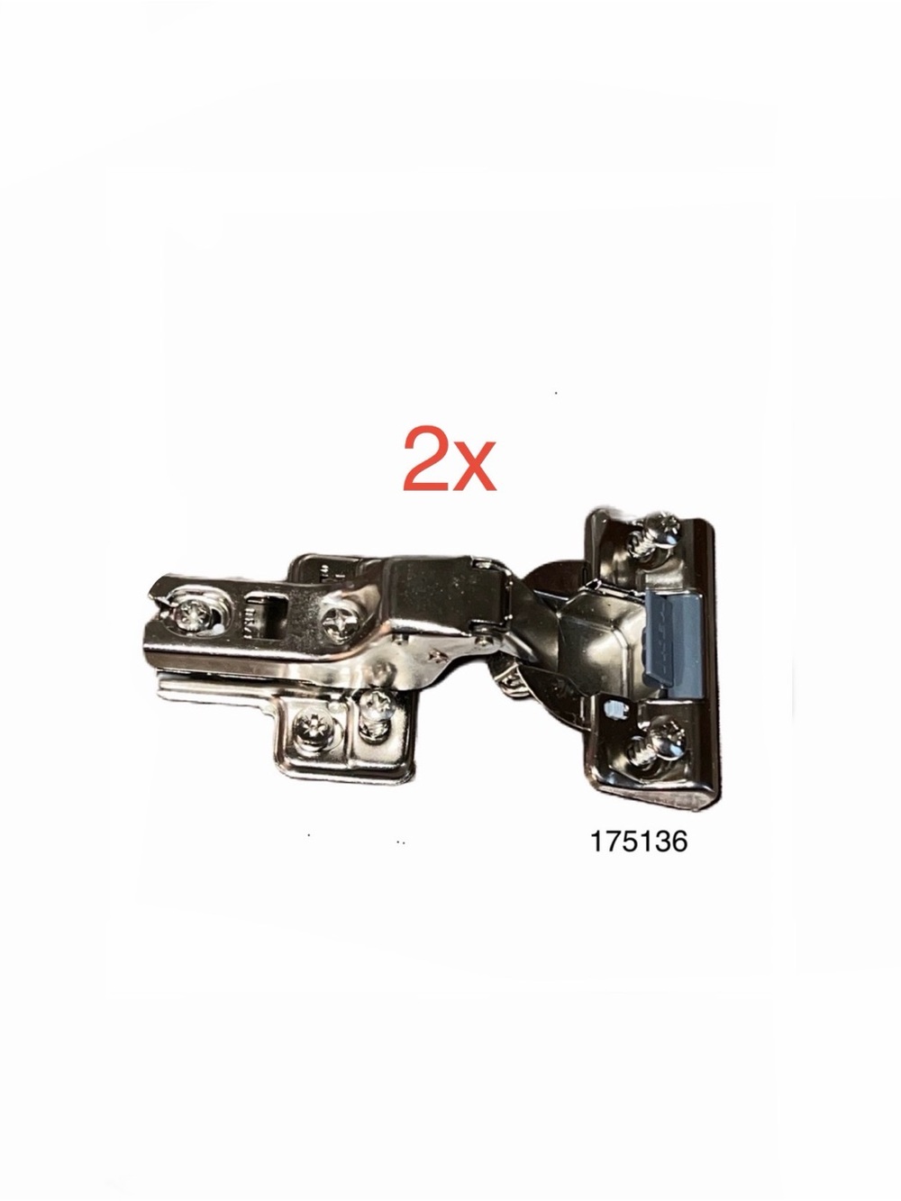 (2)x part 175136 Plate And Hinge with b-in Damper replacement for IKEA furniture